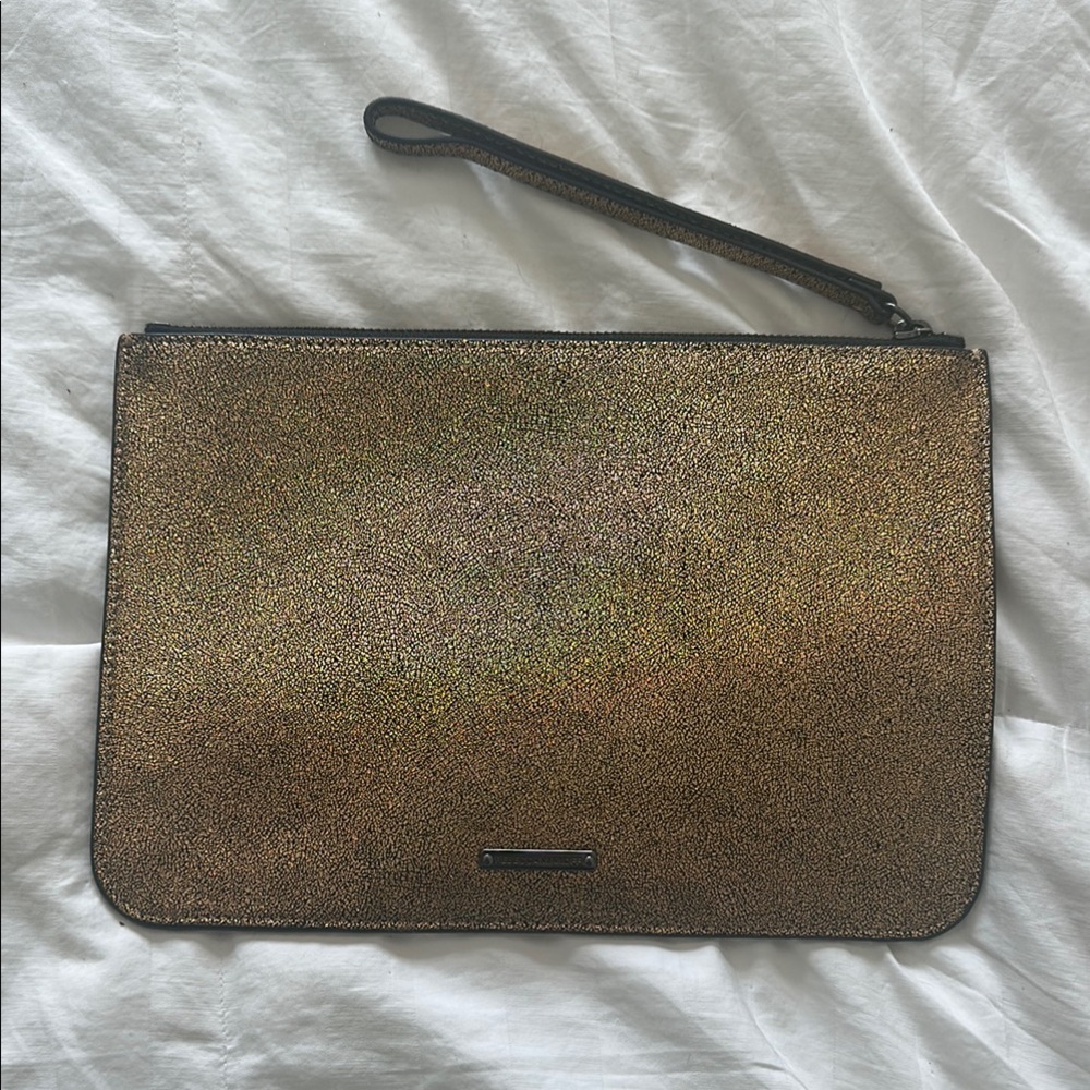 Rebecca Minkoff Gold Wristlet Clutch